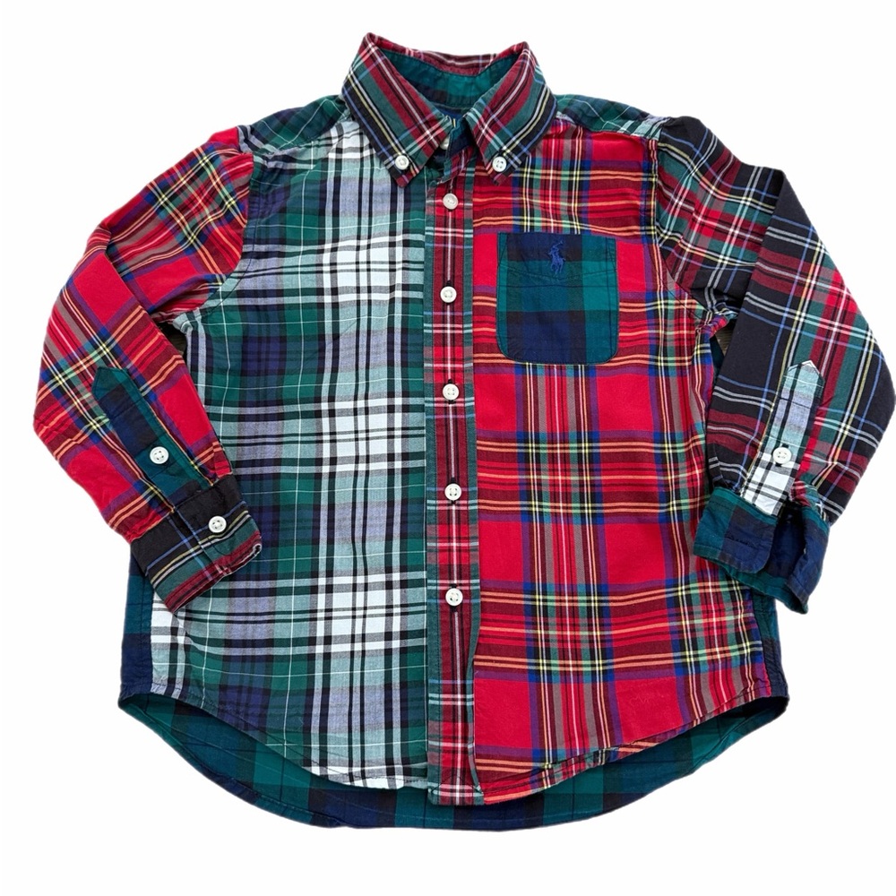 Polo Ralph Lauren Plaid Kids Shirt - Size 4